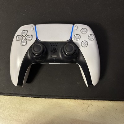 White Sony PlayStation 5 DualSense Wireless Controller With Stick Drift