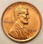 1944-S  Uncirculated BU Red RD - Lincoln Wheat Cent  ~ B835