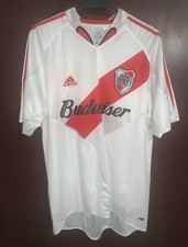 Camiseta de fútbol local C. A River Plate 2005 Adidas talla grande Argentina
