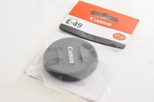  Brand New Genuine Canon E-49 Lens Front Cap 49mm Center Pinch Snap From Japan