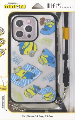 Minions IIIIfit Loop Phone Case iPhone 14 Pro / 13 Pro Excellent Japan Import