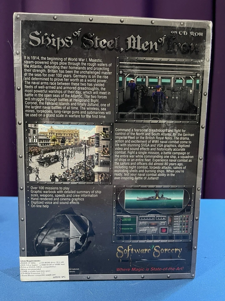 Jutland, 1993, Big Box IBM PC Computer Game 3.5" Floppy Disk, New & Sealed - Image 2 of 4