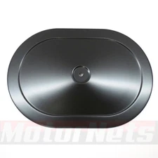 12" Steel Oval Air Cleaner Lid Top Only Muscle Car Style Chevy Ford Mopar Black