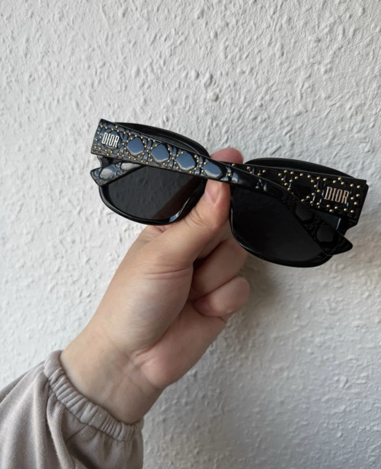 Dior Lady Dior Studs Sonnenbrille schwarz gold - Bild 4 von 4