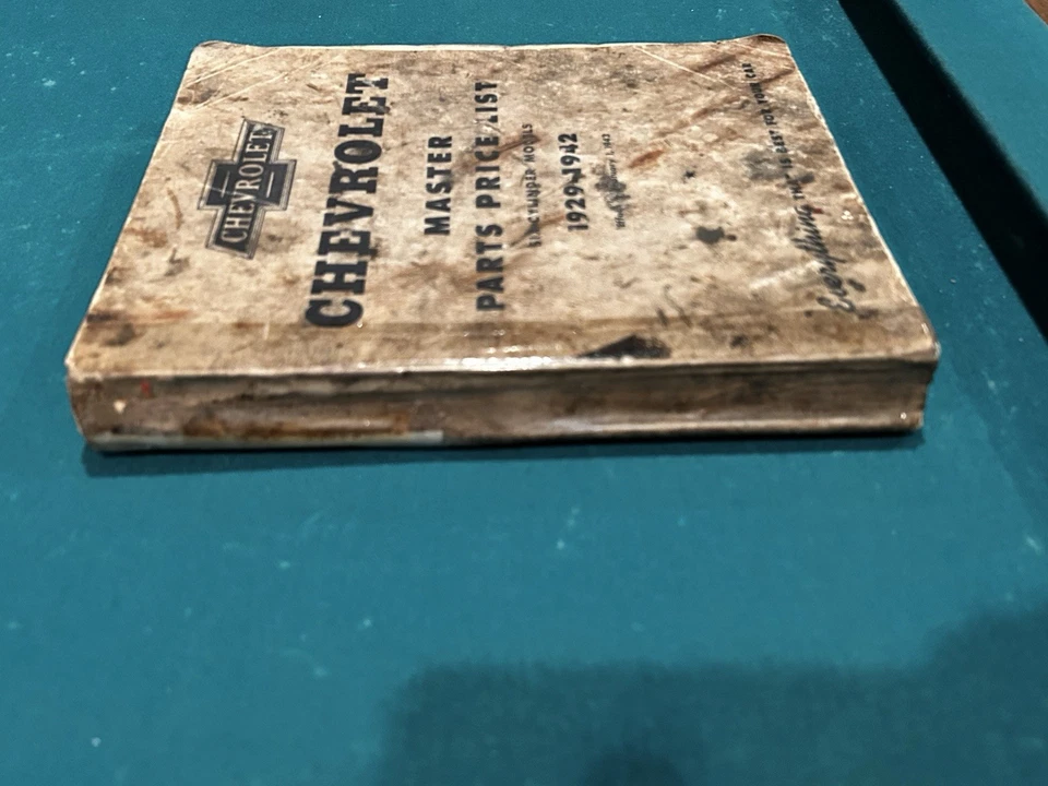 Lista de precios de piezas maestras Chevrolet - 1929 a 1942 Foto 2 de 4