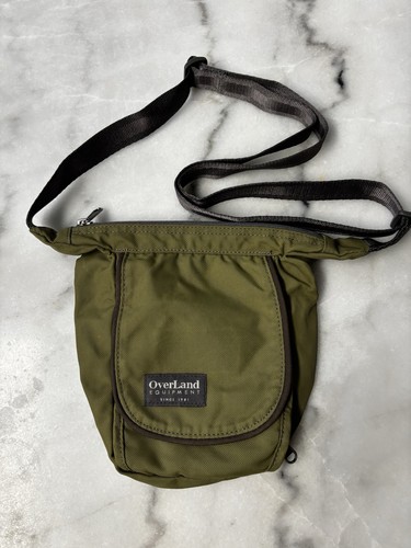 Overland Equipment Crossbody Olive Green Adjustable Strap Adventure Travel Bag