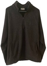 Walt Disney World Pullover Mens XL Gray Quarter Zip Fleece 1971 Mickey Mouse