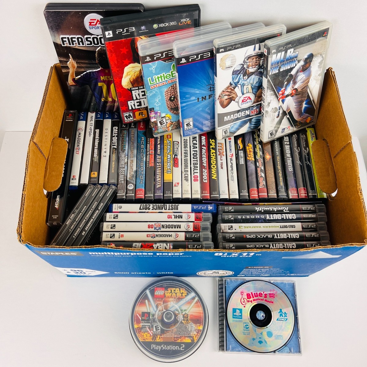 PlayStation 2, 3, 4 Games & Discs Replacement Parts (You Pick Lot