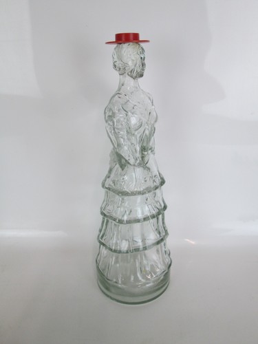 Vintage Matador And Flamenco Dancer Large Glass Bottles With Hat Stoppers - Picture 18 of 24