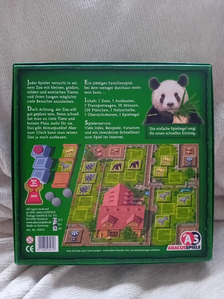 Zooloretto Board Game Zoo Building Family Strategy Game Abacus Spiele COMPLETE - Image 4 of 4