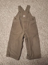Kids Carhartt Overalls RN13706 Size Infant 18M Grayish/Brown