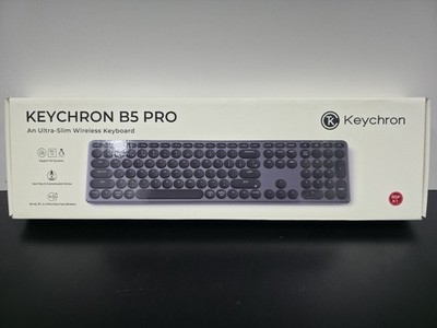 Keychron B5 Pro Ultra-Slim Wireless Keyboard Space Gray NEW/OPEN BOX