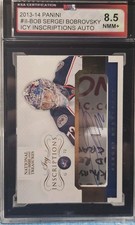 13-14 Panini Sergei Bobrovsky Icy Inscriptions Autograph 🚨🚨🚨 KSA 8.5