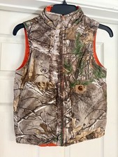 Carhartt youth reversible vest Realtree Camo And Orange Size Small/Medium
