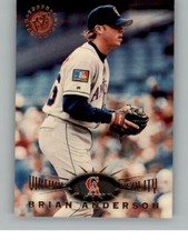 1995 Stadium Club Brian Anderson 227 Virtual Reality California Angels