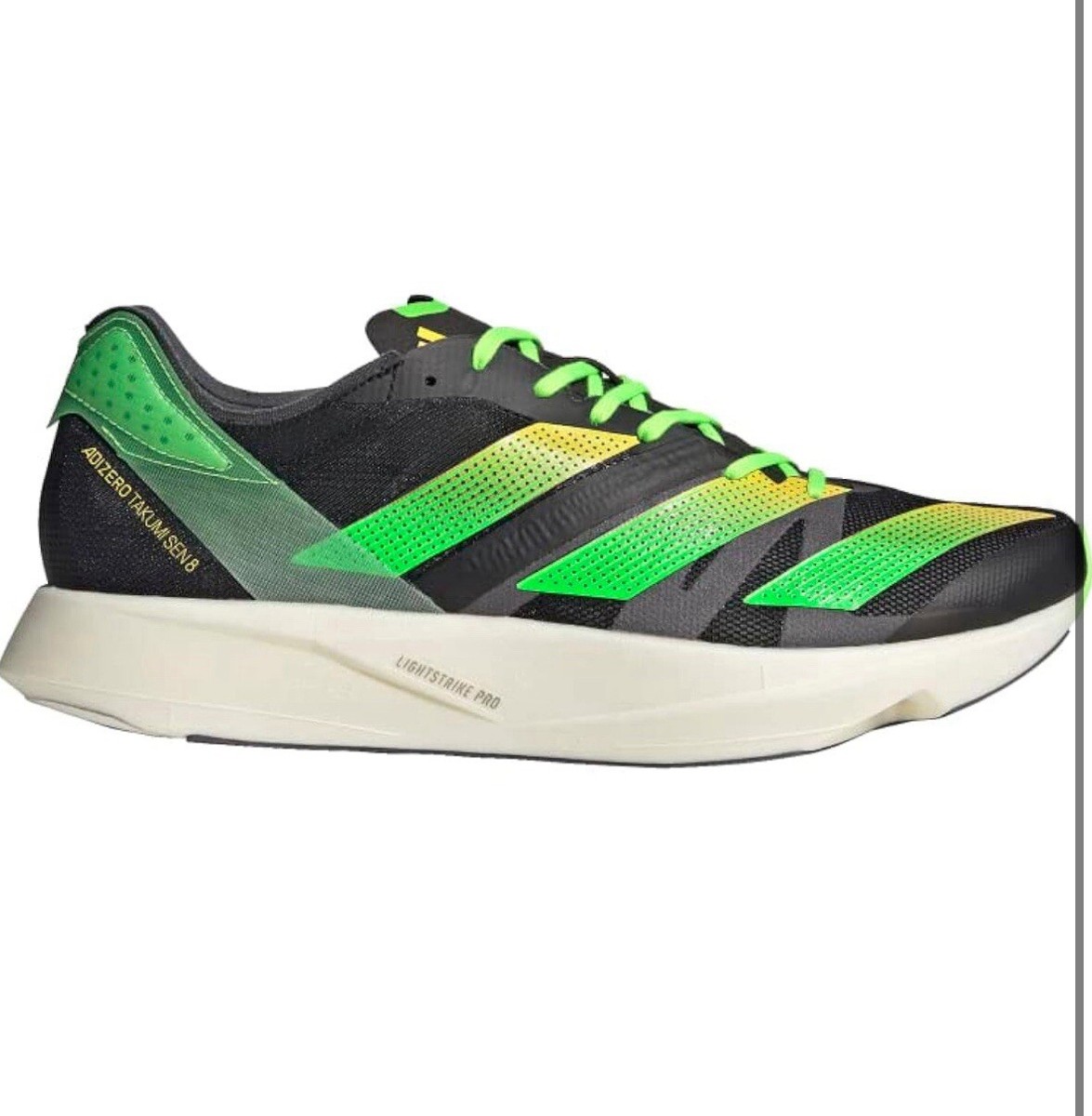 Size 8.5 - adidas Adizero Takumi Sen 8 Black Solar Green | eBay