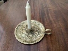 ANTIQUE BRASS ARTS & CRAFTS CHAMBERSTICK