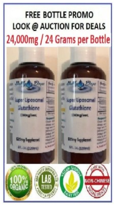 2 Bottles SUPER LIPOSOMAL GLUTATHIONE 48,000mg LIQUID NON-GMO SOY FREE EXP:  2028 | eBay