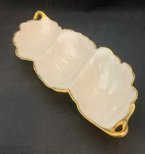 Lenox Tripoli 3-Part Serving Dish - 24k gold trim