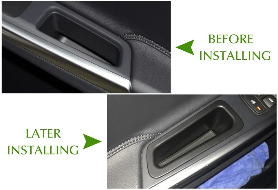 4xFront Rear Door Armrest Storage Container Holder Tray For Volvo XC60 2009-2017 - Изображение 2 из 4