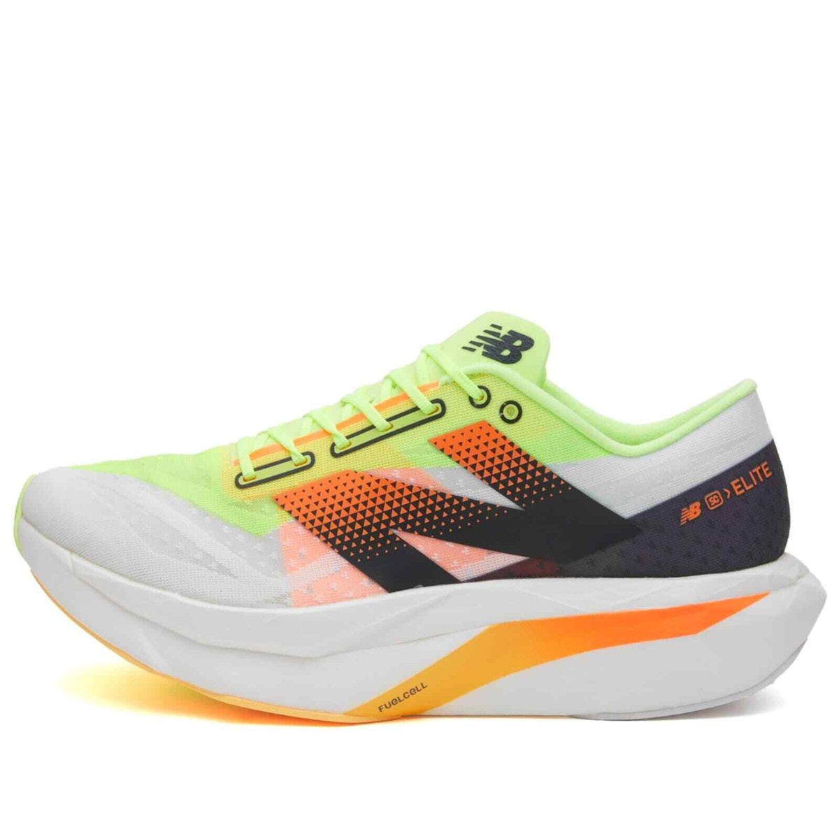 New Balance FuelCell SuperComp Elite v4 White Lime Mango New Balance FuelCell SuperComp Elite v4 White Lime Mango