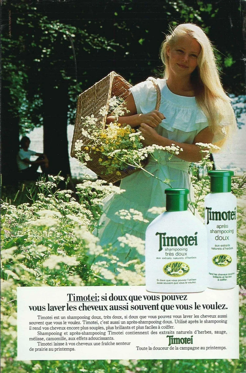 Paper Advertising 1985 Timotei Shampoo