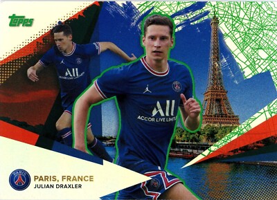 TOPPS PSG TEAM SET 2021/22 PARALLEL JULIAN DRAXLER 88/99