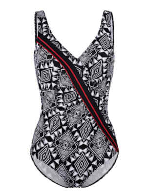 Sunmarin Badeanzug Bademode Schwimmanzug Sommer Softschalen schwarz Cup B 48 50