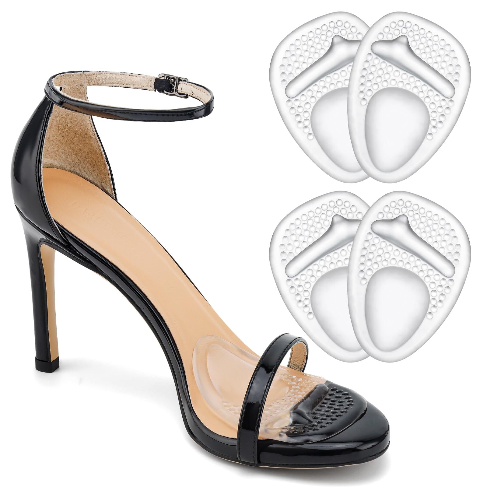 Comfowner Ball of Foot Cushions Metatarsal Pads Women High Heels Non-Slip Com...