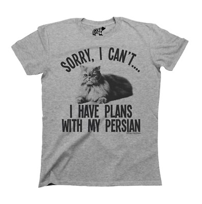 Sorry I Have Plans With My PERSIAN Cat T-Shirt Herren Damen Katzen Kleidung Kätzchen