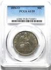 1856 O 50c Seated Liberty Silver Half Dollar Fifty Cents New Orleans PCGS AU55