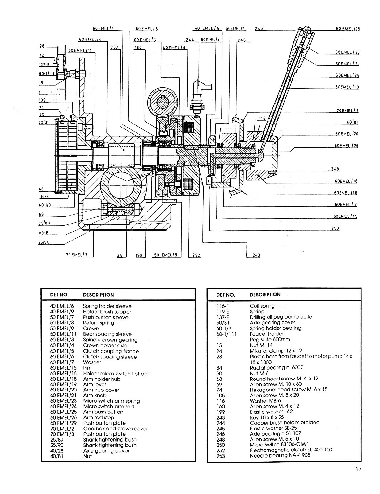 WIlton Models 2475 & 2476 Direct Gear Drive Drill Press Op & Parts Manual #1037