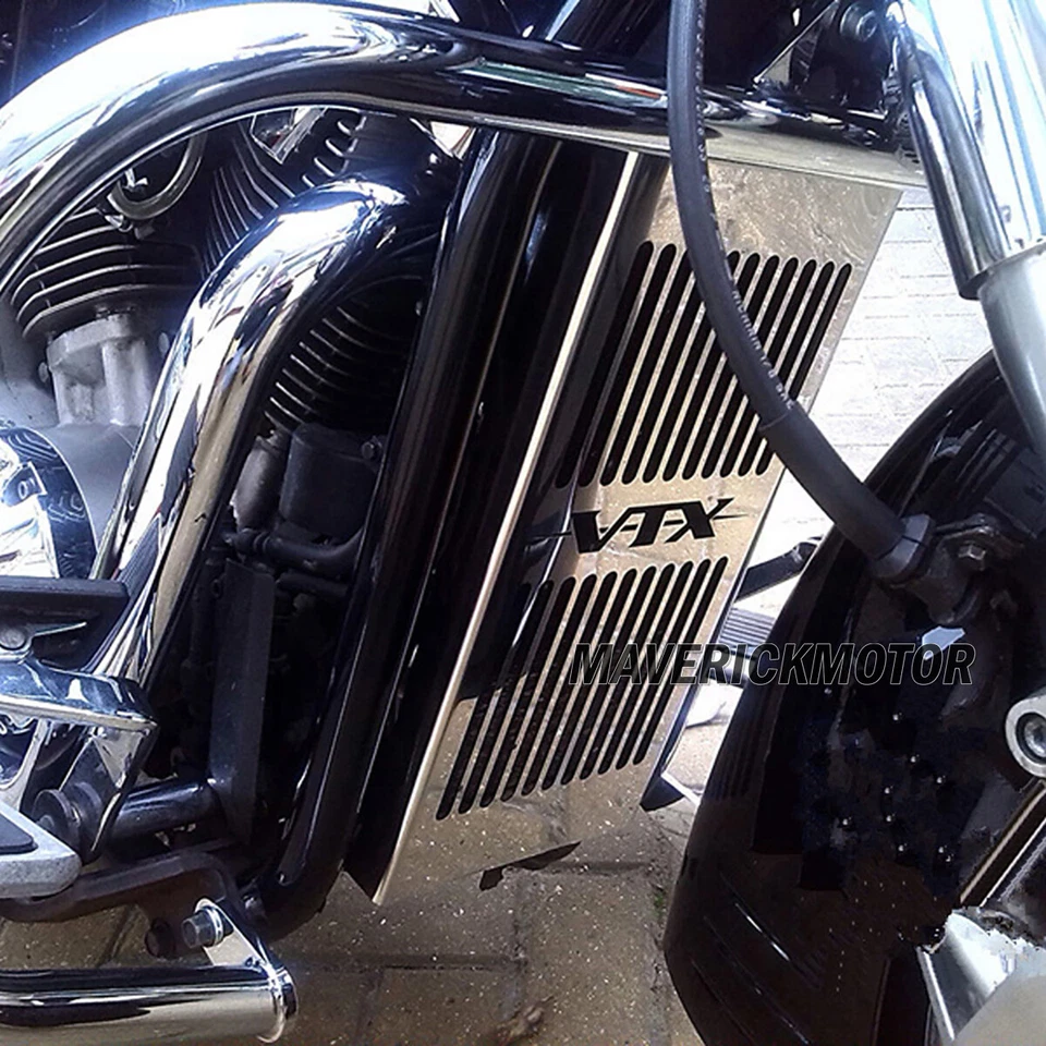 Protector de rejilla de bisel de cubierta de radiador para Honda VTX 1300 C/RS/T 2003-2009 Foto 4 de 4