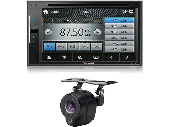 6.2" 2-DIN Receiver Bluetooth Camera DVD CD FM Touchscreen Nakamichi NA3020 New
