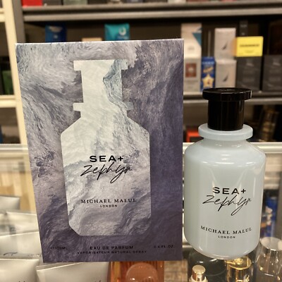 Sea + Zephyr 3.4 Parfum Spray By Michael Malul For Man.  New Fragrance