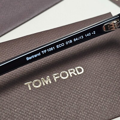 Tom Ford Sunglasses Bertrand Black Pilot Grey Gradient Large