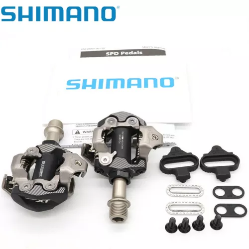 Pedali e tacchetti bici Shimano Deore XT PD-M8100 Cross Country Race SPD MTB XC - Foto 5 di 6