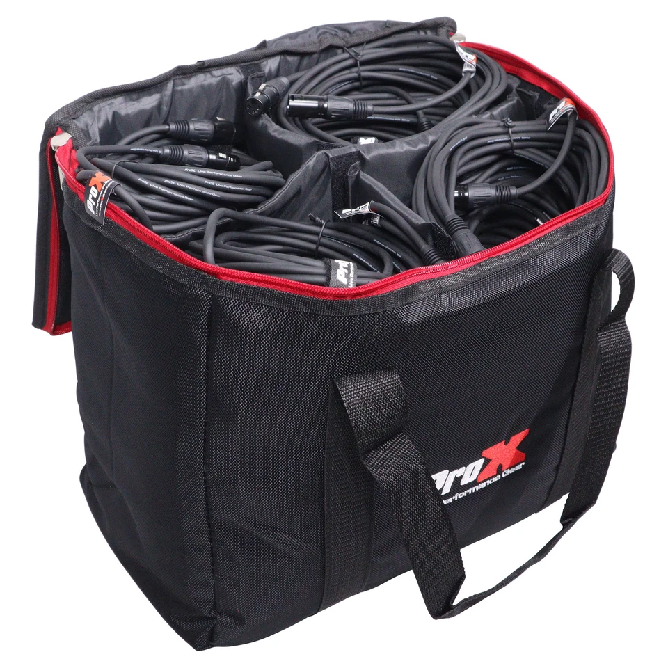 ProX XB-250 MK2 Padded Accessory Utility Black Bag For Lights, Cables & Cameras - Image 2 of 4