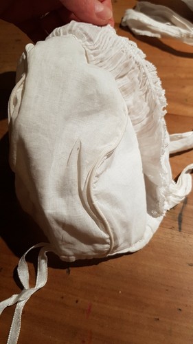 Ancien Bonnet de Bébé Poupée vers 1900 - Picture 10 of 12