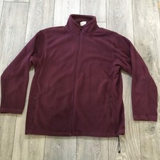 Russell Athletic Jacket Womens 2xl Red Burgundy Polyester Full Zip Vintage 