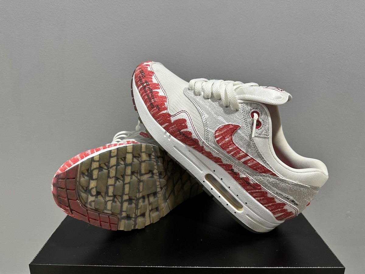 Nike Air Max 1 Tinker Sketch To Shelf Red | eBay UK