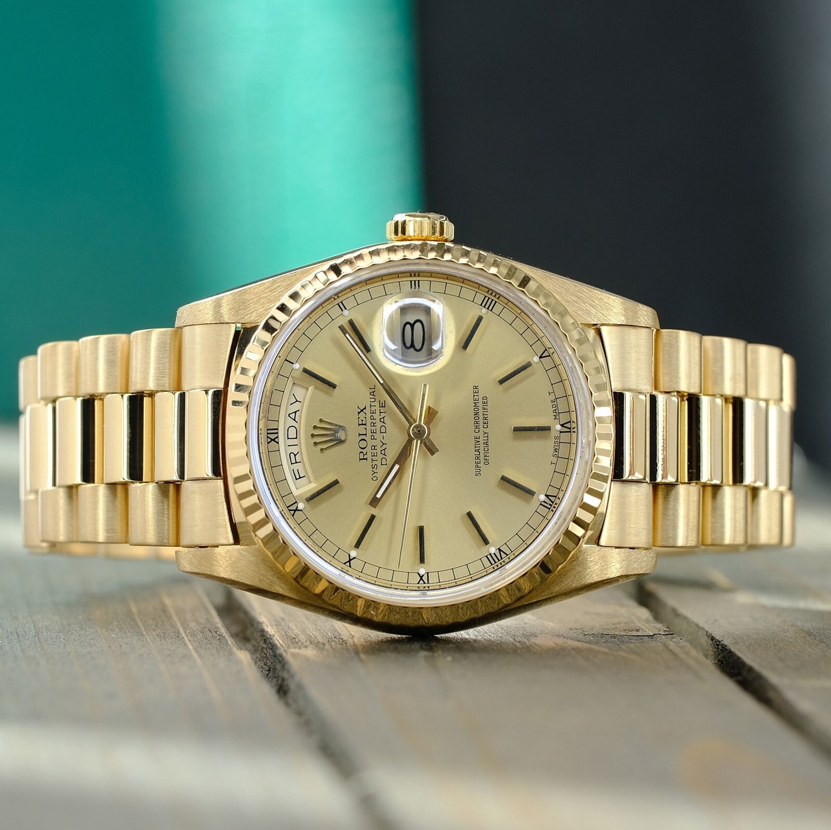 ほんだChampagne Rolex Day-Date President 18238 Champagne 36mm Factory