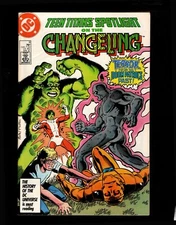Teen Titans Spotlight, Changeling, #9, DC,1987, Terror Doom Patrol, SLEEVE/BOARD