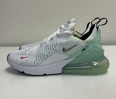 Nike Air Max 270 Women's Sz White Mint Aqua Teal Metallic