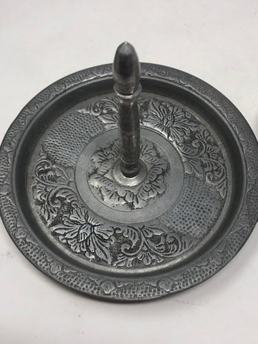 7 Piece Ceremonial Betel Nut Set Silver Aluminium Tray & Lidded Cups Asian Art - Picture 10 of 14
