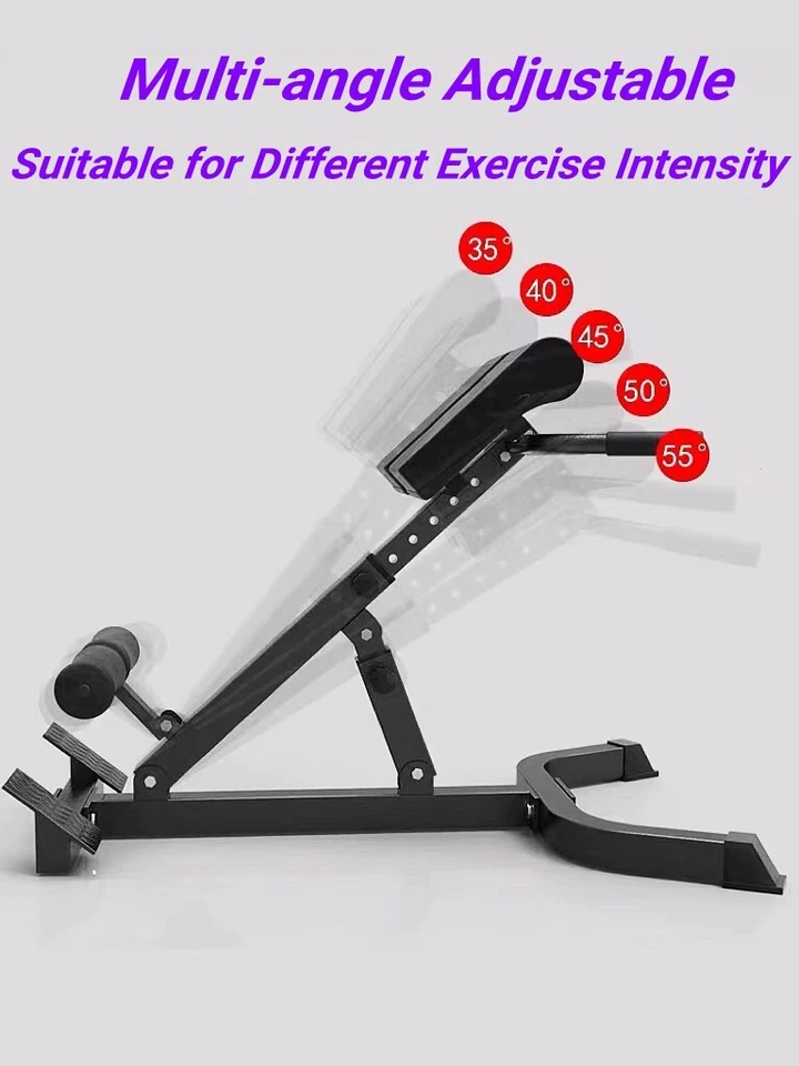 Silla Romana Respaldo Ajustable Hiperextensión Banco Máquina Multifuncional Foto 4 de 4