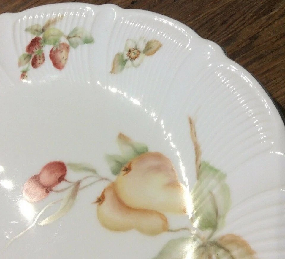 ¡Único en su tipo! PLATO REDONDO MIKASA PINTADO A MANO FRUTA ALTA COSTURA COLECCIÓN LULA? Foto 4 de 4