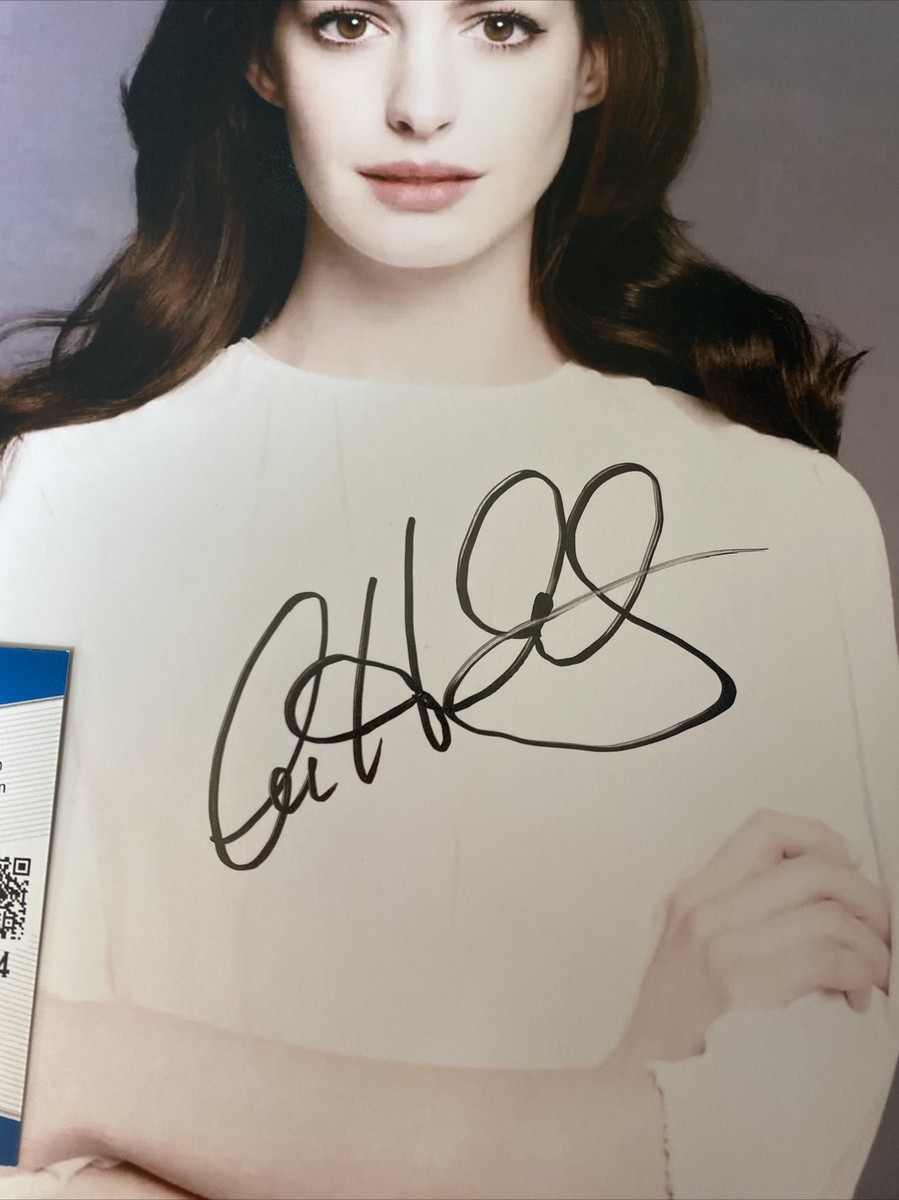 Anne Hathaway Signed Autographed 8x10 Photo Beckett BAS COA | eBay