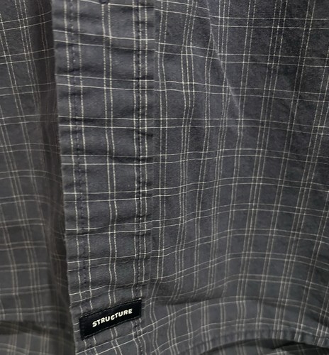 Men’s Structure Size Medium Dress Shirt ,small tear on sleeve - Picture 7 of 11