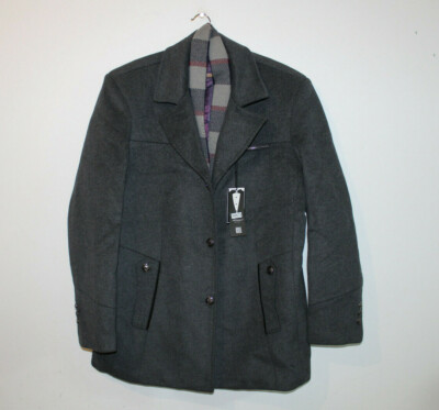 Slim Fit Kurzmantel Kariert Herren Herrenmantel Trachten